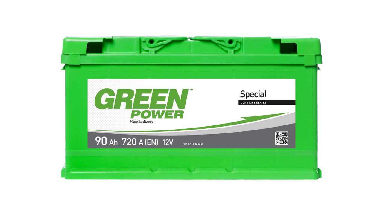 Акумулятор GREEN POWER 6CТ-90АЗ R